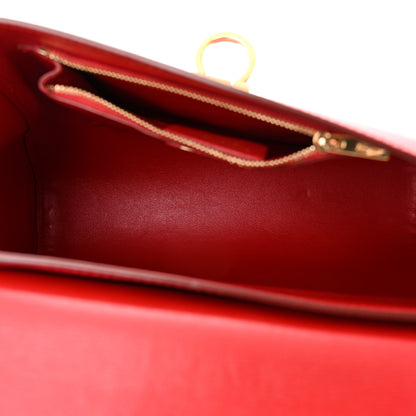 Salvatore Ferragamo Calfskin Abbey Crossbody Shoulder Bag Red 5 of 17
