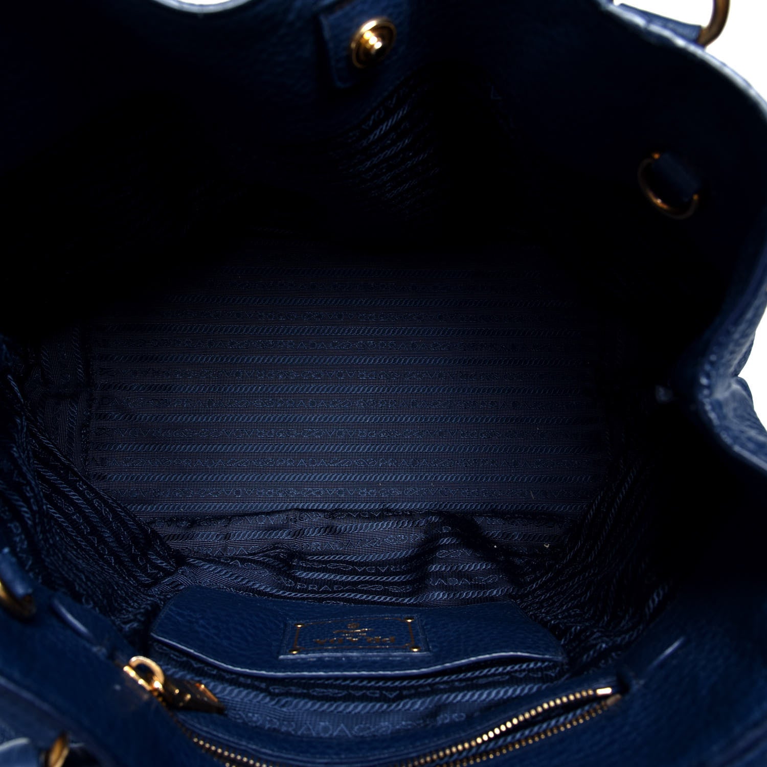 Prada Vitello Daino Tote Bluette 4 of 4