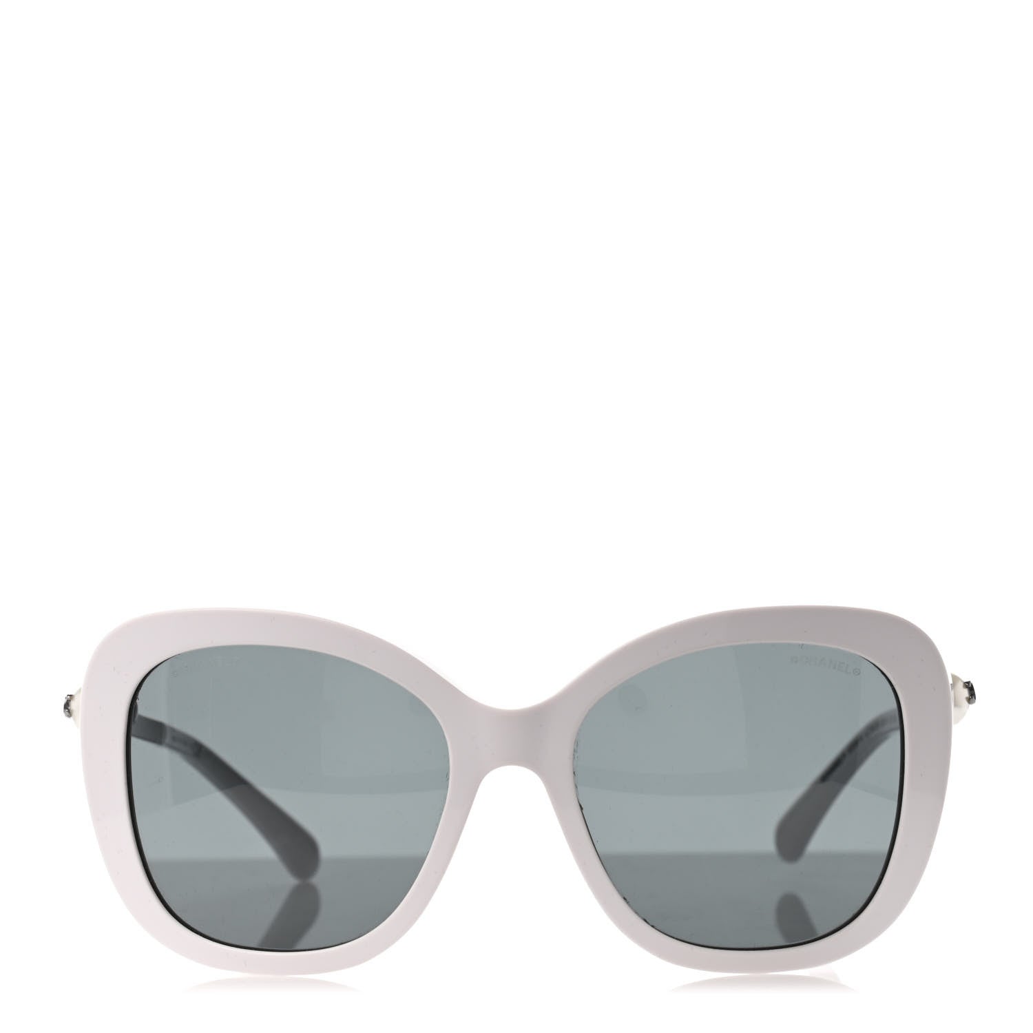 Chanel Acetate Butterfly Winter Pearl Sunglasses 5339-H White 3 of 4