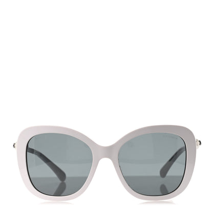 Chanel Acetate Butterfly Winter Pearl Sunglasses 5339-H White 3 of 4