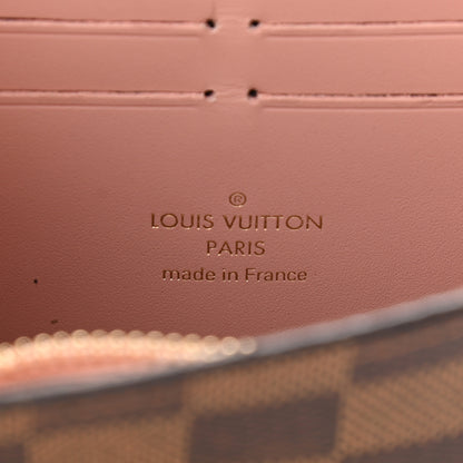 Louis Vuitton Damier Ebene Croisette Chain Wallet Magnolia 6 of 10