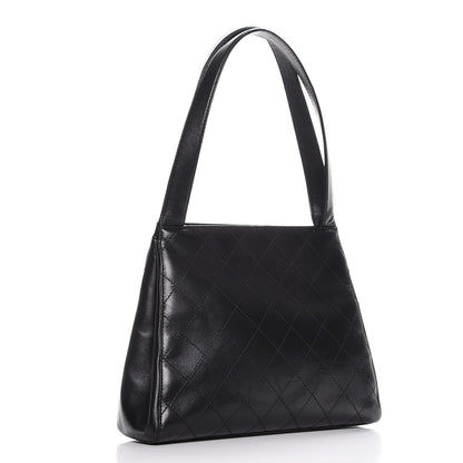 Chanel Calfskin Quilted Shoulder Bag Black 2 of 10