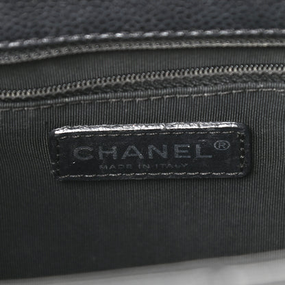 Chanel Caviar Quilted Grand Shopping Tote GST Black 6 of 10