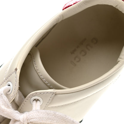 Gucci Calfskin Ayers Bee Embroidered Womens Ace Sneakers 36 White Green 11 of 14