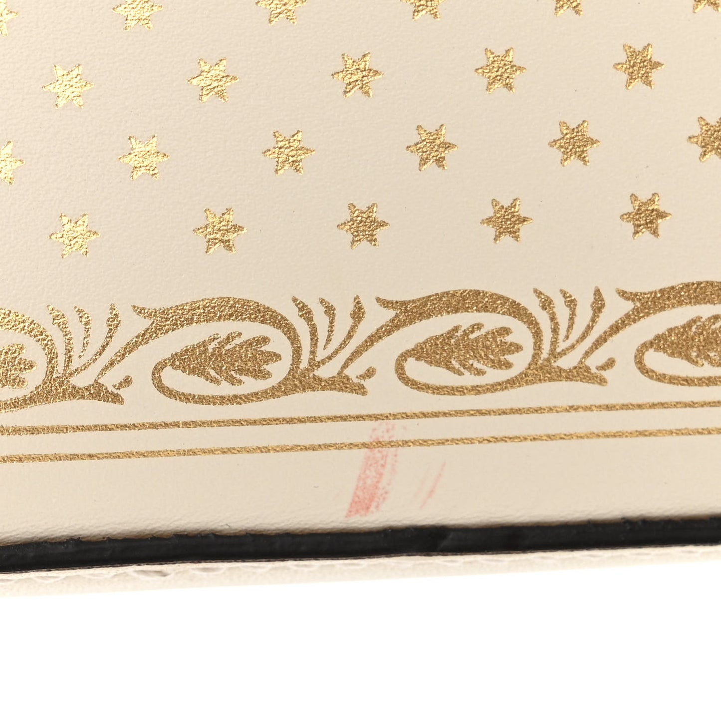X SEGA Calfskin GUCCY Stars Mini Dome Shoulder Bag Mystic White Gold
