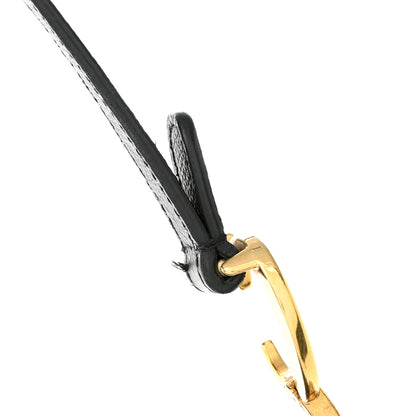 Christian Dior Grained Calfskin Mini Saddle Bag Black 10 of 11