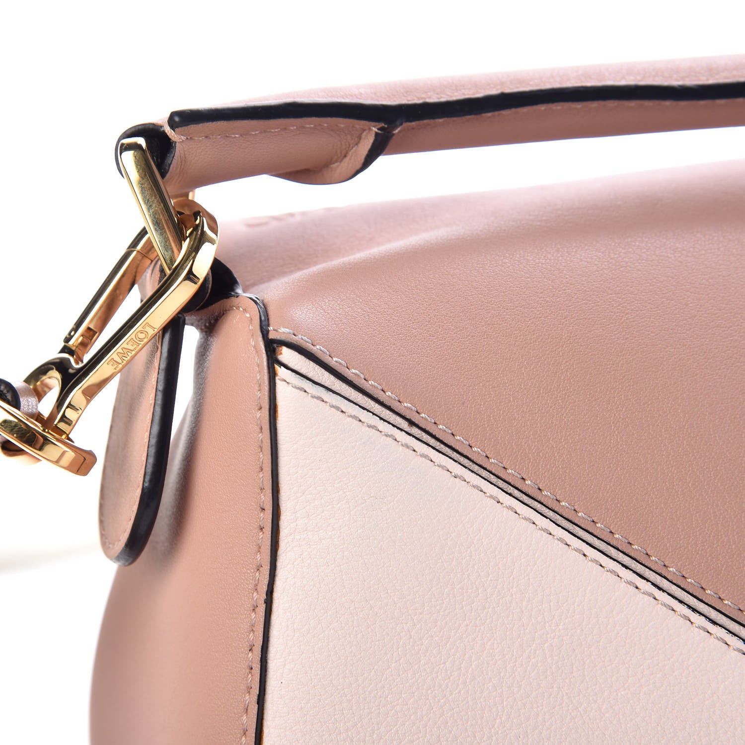 Loewe Calfskin Suede Small Puzzle Bag Blush 9 of 15