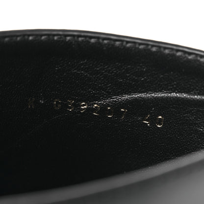 Chanel Calfskin Velvet CC Cap Toe Boots 40 Black 10 of 12
