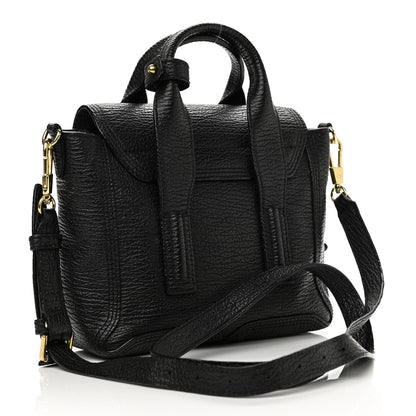 3.1 Phillip Lim Textured Calfskin Mini Pashli Satchel Black 3 of 17