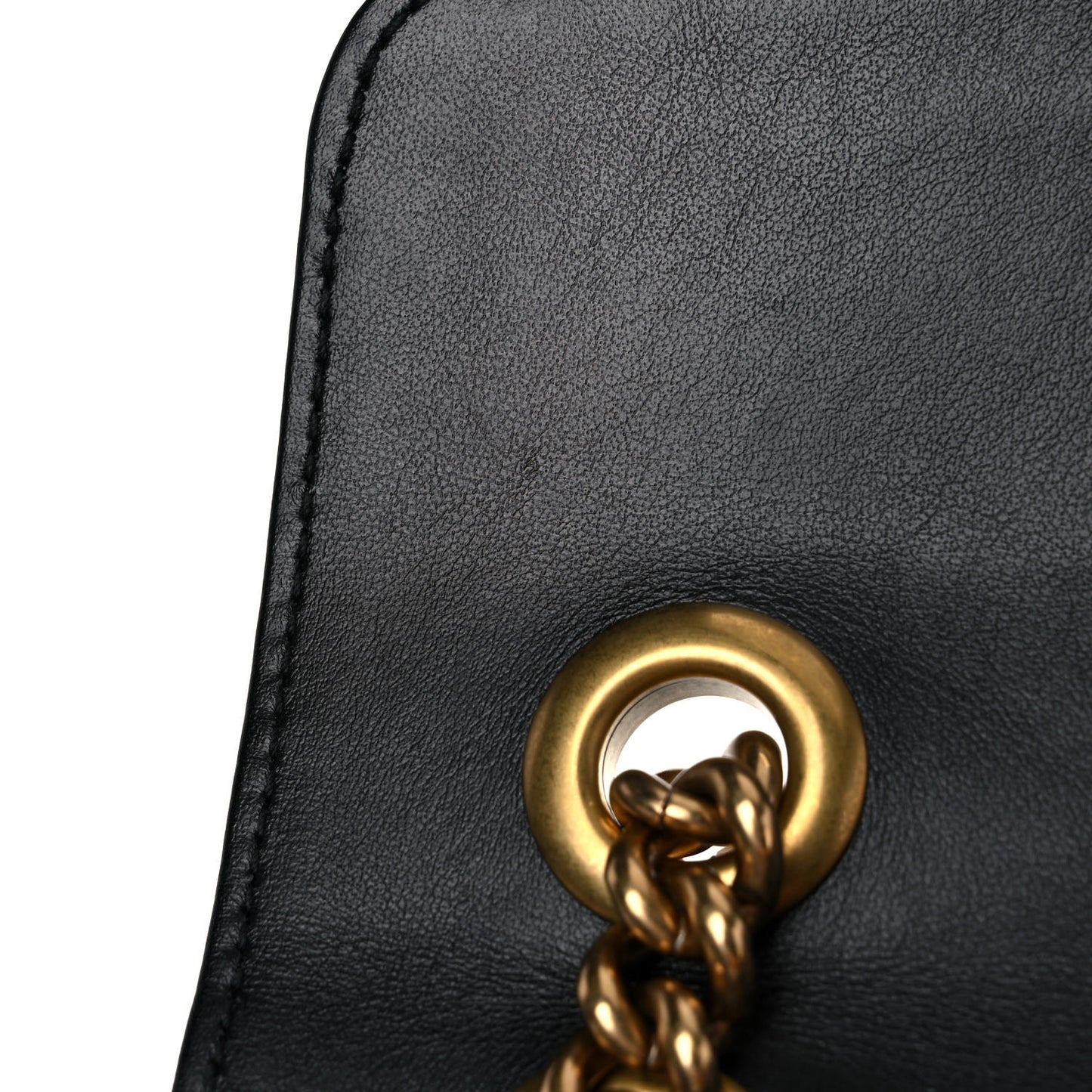 Calfskin Matelasse Small GG Marmont Shoulder Bag Black