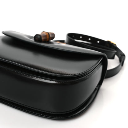 Gucci Boarded Dyana Lux Calfskin Web Medium Bamboo 1947 Top Handle Bag Black 7 of 8