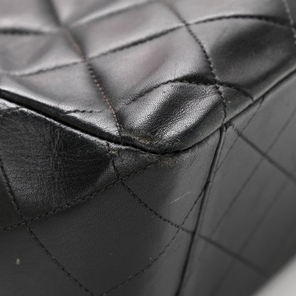 Chanel Lambskin Quilted XL Jumbo Single Flap Black 13 of 21