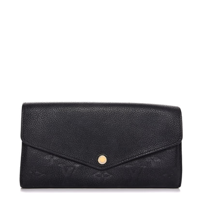 Louis Vuitton Empreinte Sarah Wallet NM Black 1 of 9