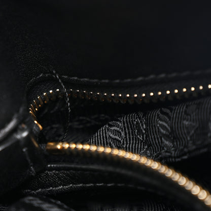 Prada Tessuto Nylon Soft Calfskin Shopping Satchel Black 21 of 21