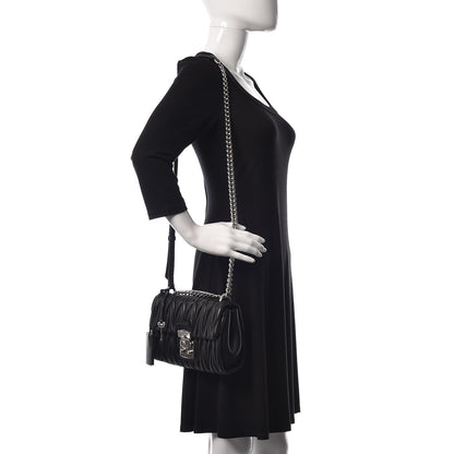 Miu Miu Nappa Matelasse Flap Black 2 of 11