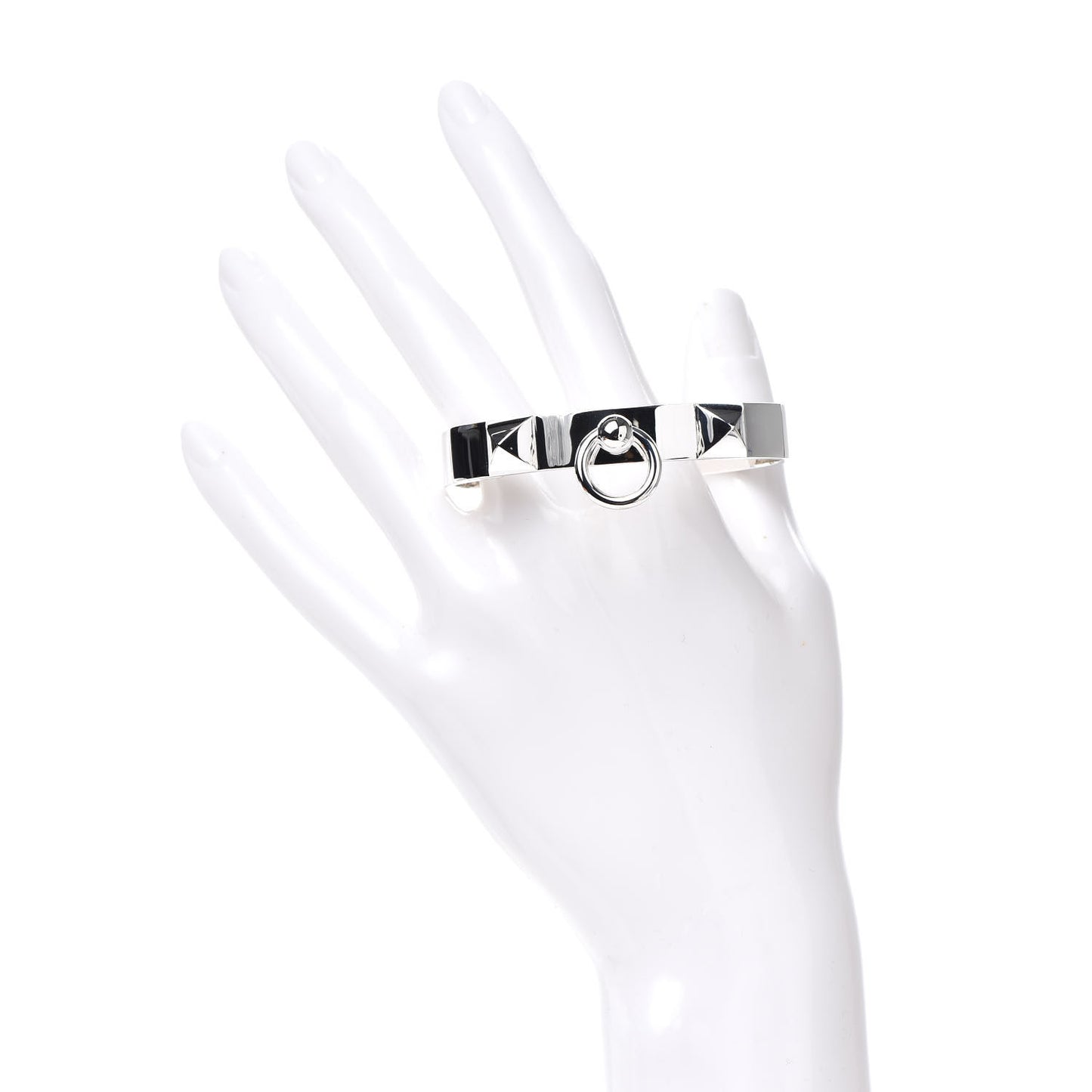 Sterling Silver PM Collier De Chien Bracelet SH