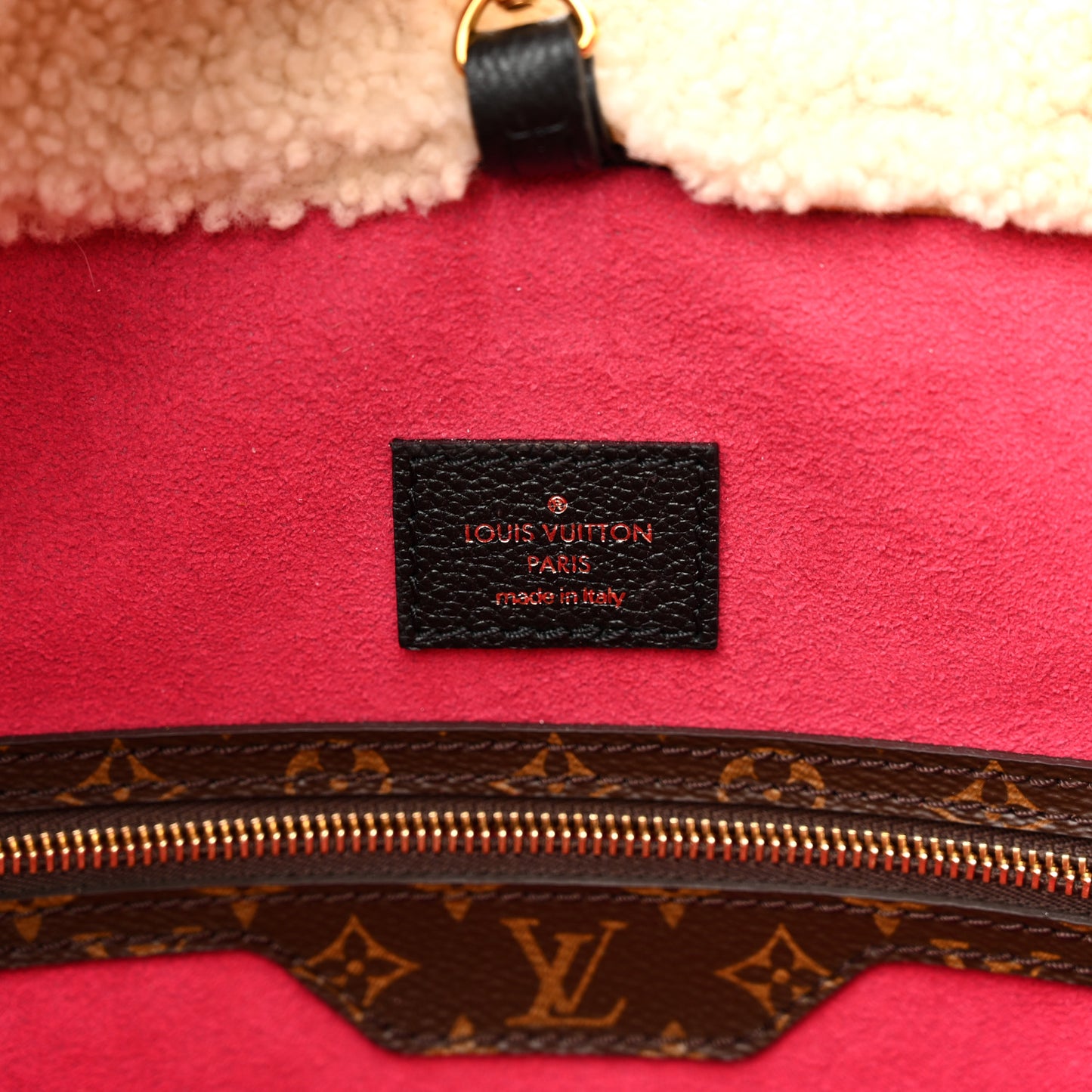 Calfskin Monogram Teddy Neverfull MM Black