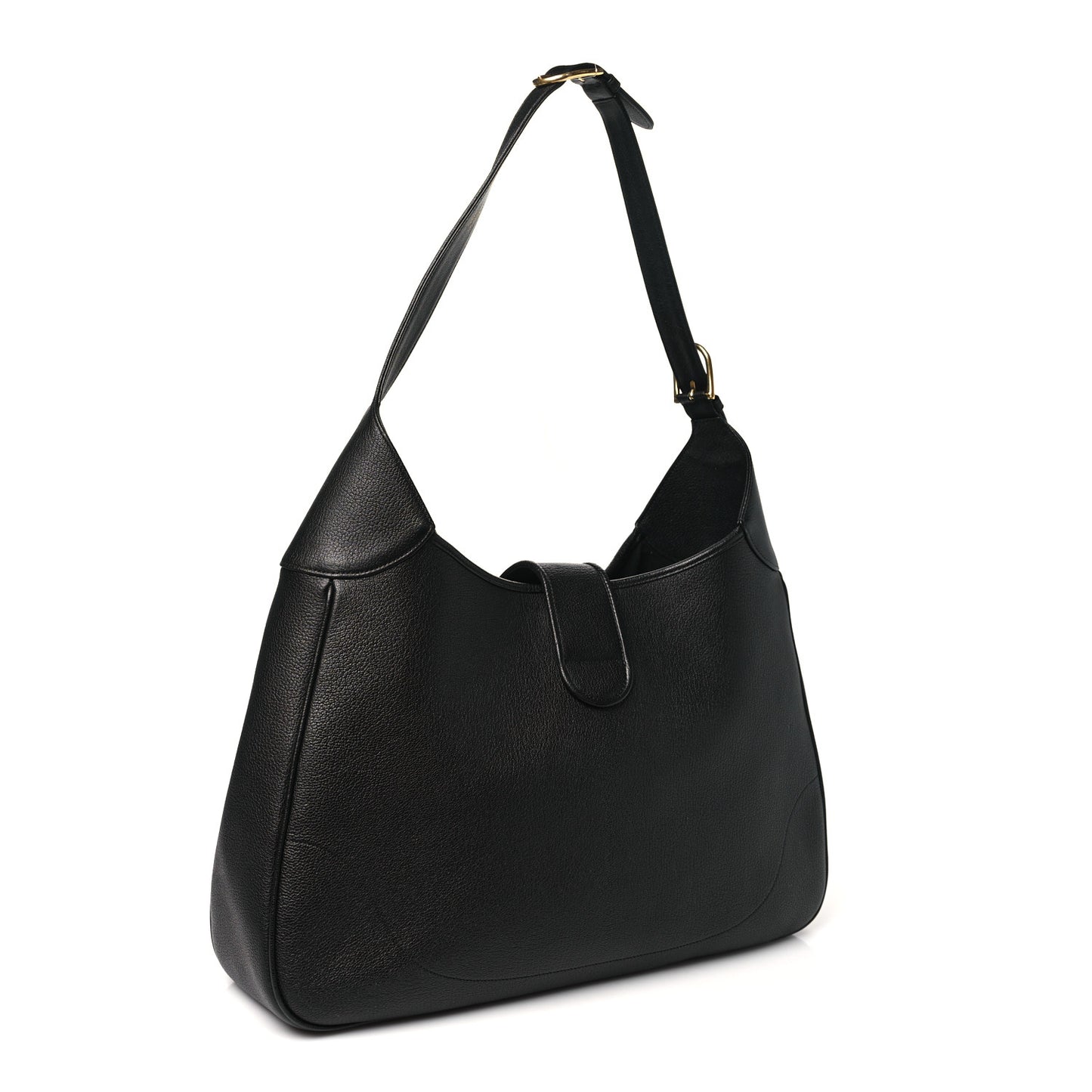 Goatskin Large Aphrodite Shoulder Bag Black