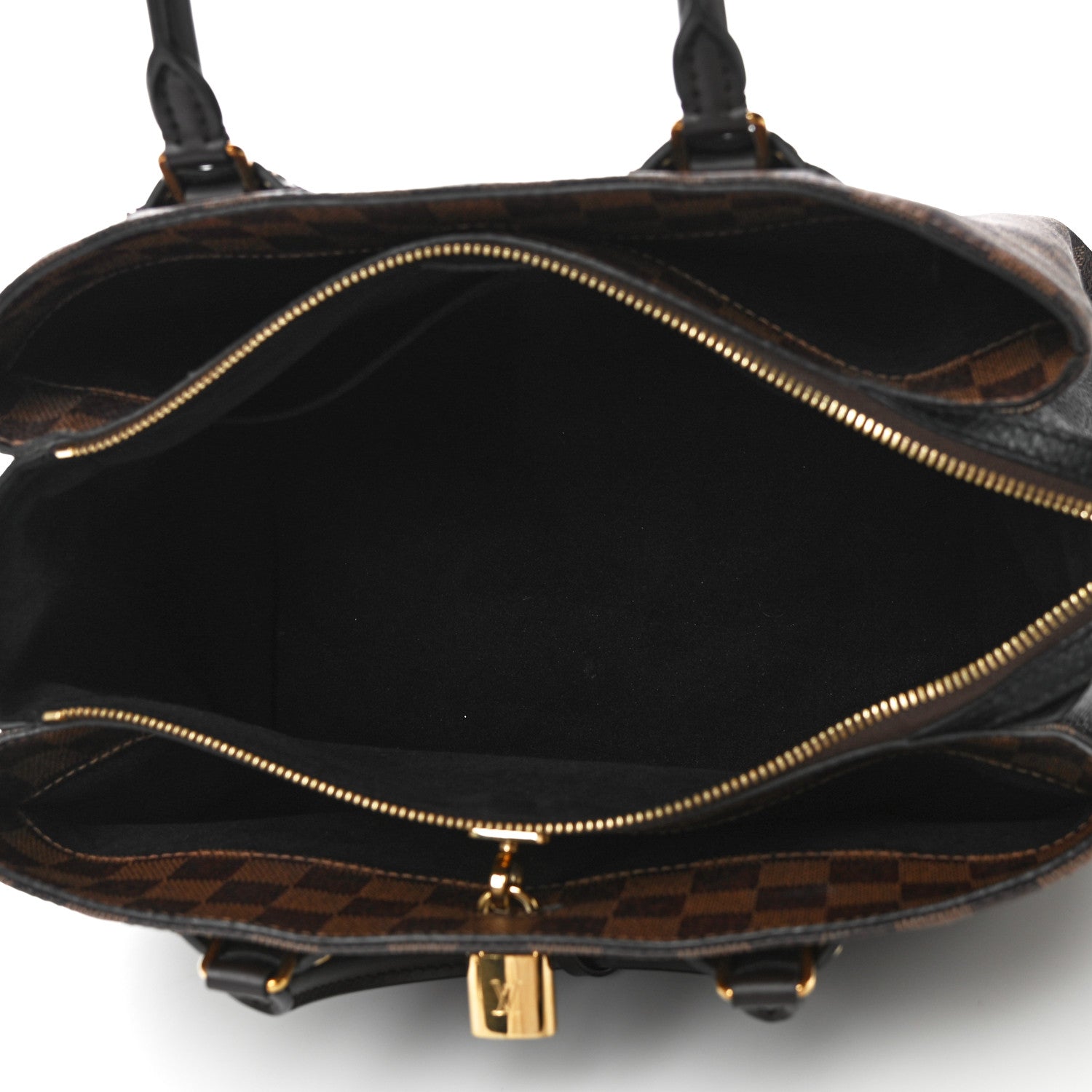 Louis Vuitton Cuir Taurillon Damier Ebene Normandy Black 5 of 9