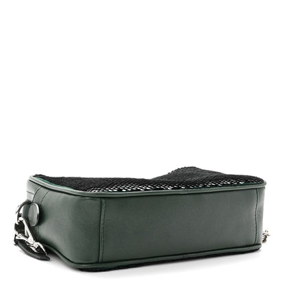 Miu Miu Paillettes Sequin Chain Camera Bag Smeraldo 4 of 9