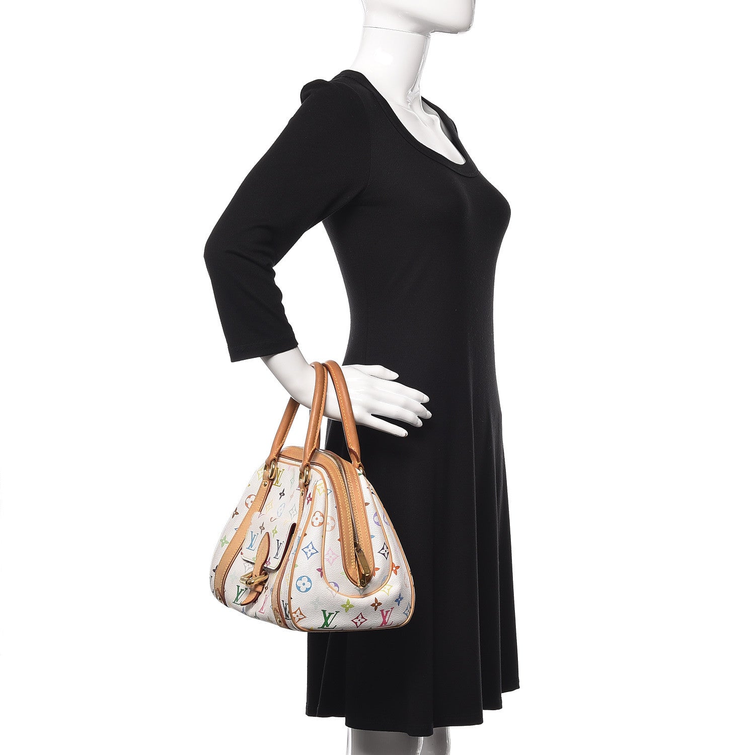 Louis Vuitton Monogram Multicolor Priscilla White 2 of 15
