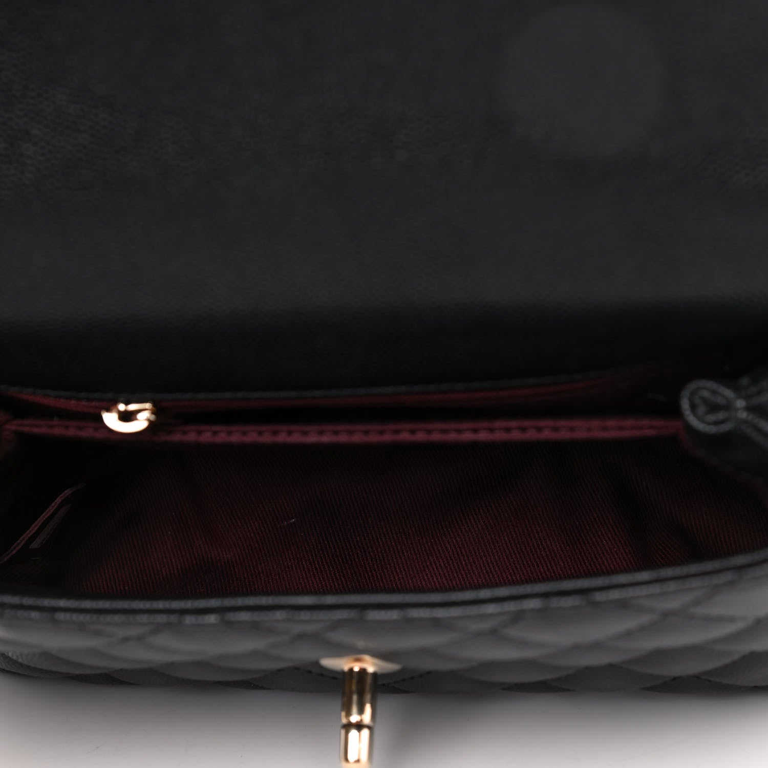 Chanel Caviar Quilted Mini Coco Handle Flap Black 4 of 4