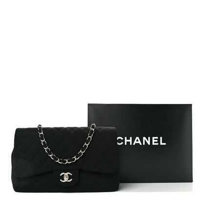 Chanel Jersey Quilted Jumbo Single Flap Black 13 of 13