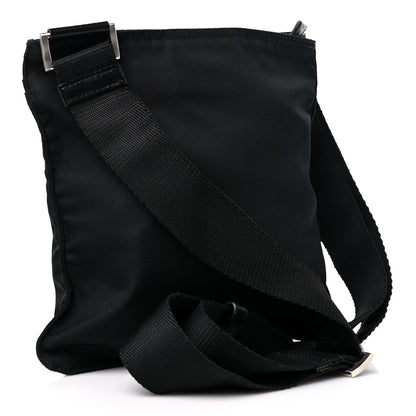 Prada Nylon Flat Messenger Bag Black 3 of 11