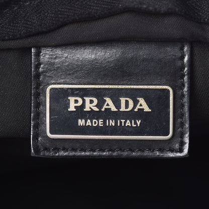 Prada Nylon Flat Messenger Bag Black 6 of 7