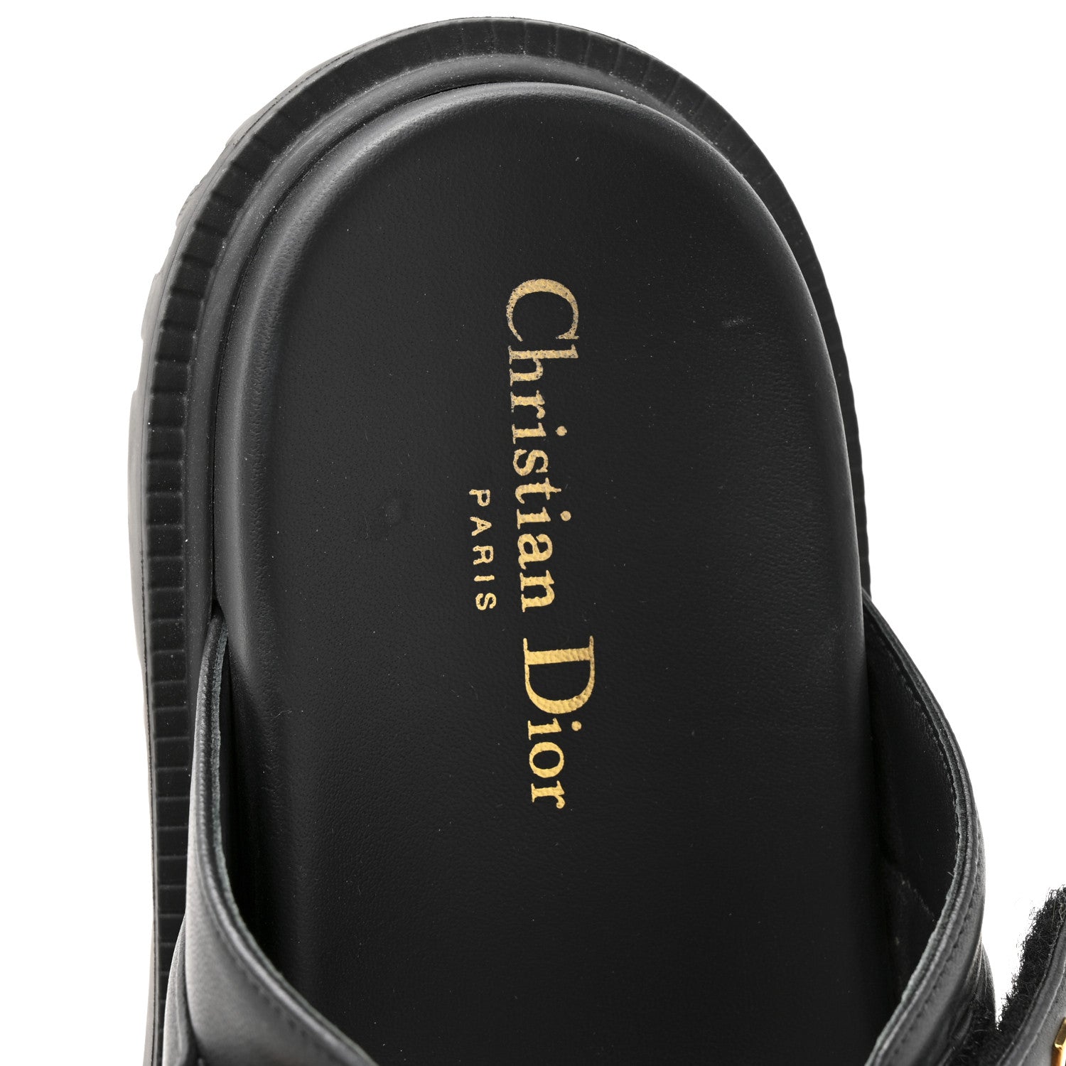 Christian Dior Lambskin Dioract 10mm Sandals 39 Black 8 of 10
