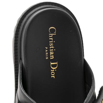Christian Dior Lambskin Dioract 10mm Sandals 39 Black 8 of 10