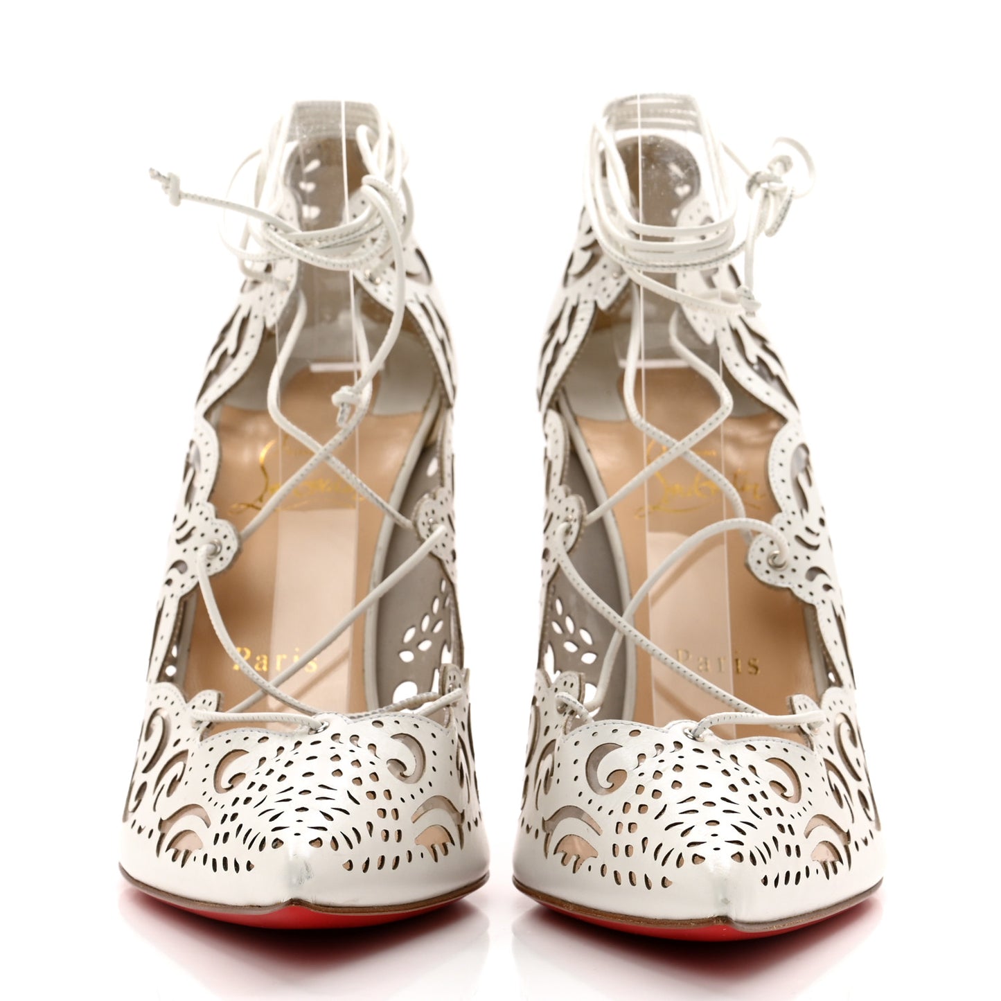 Calfskin PVC Impera 100 Pumps 40.5 White