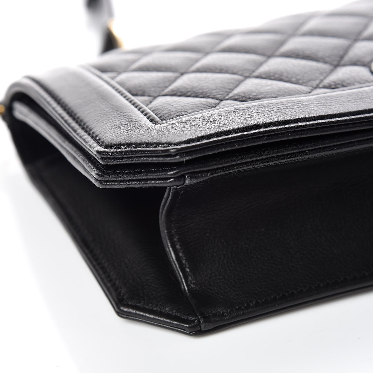 Chanel Grained Calfskin Quilted Medium Flap Black 5 of 9