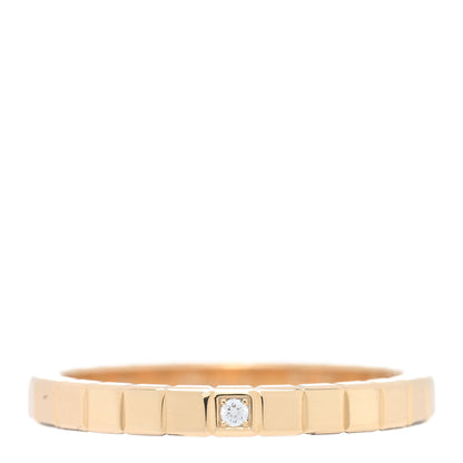 Chopard 18K Yellow Gold Diamond Ice Cube Band Ring 55 7.25 1 of 5