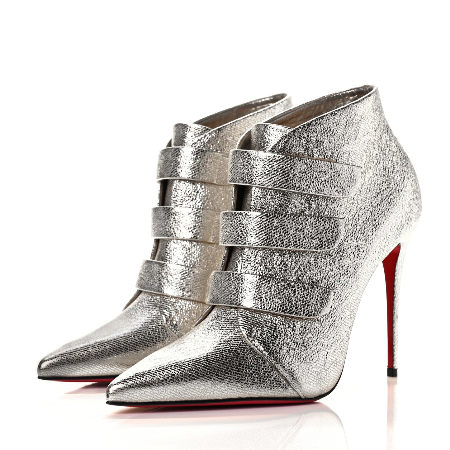 Calf Lame Tweed Triniboot 100 Booties 38.5 Platine