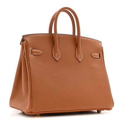 Hermes Togo Birkin 25 Gold 3 of 14