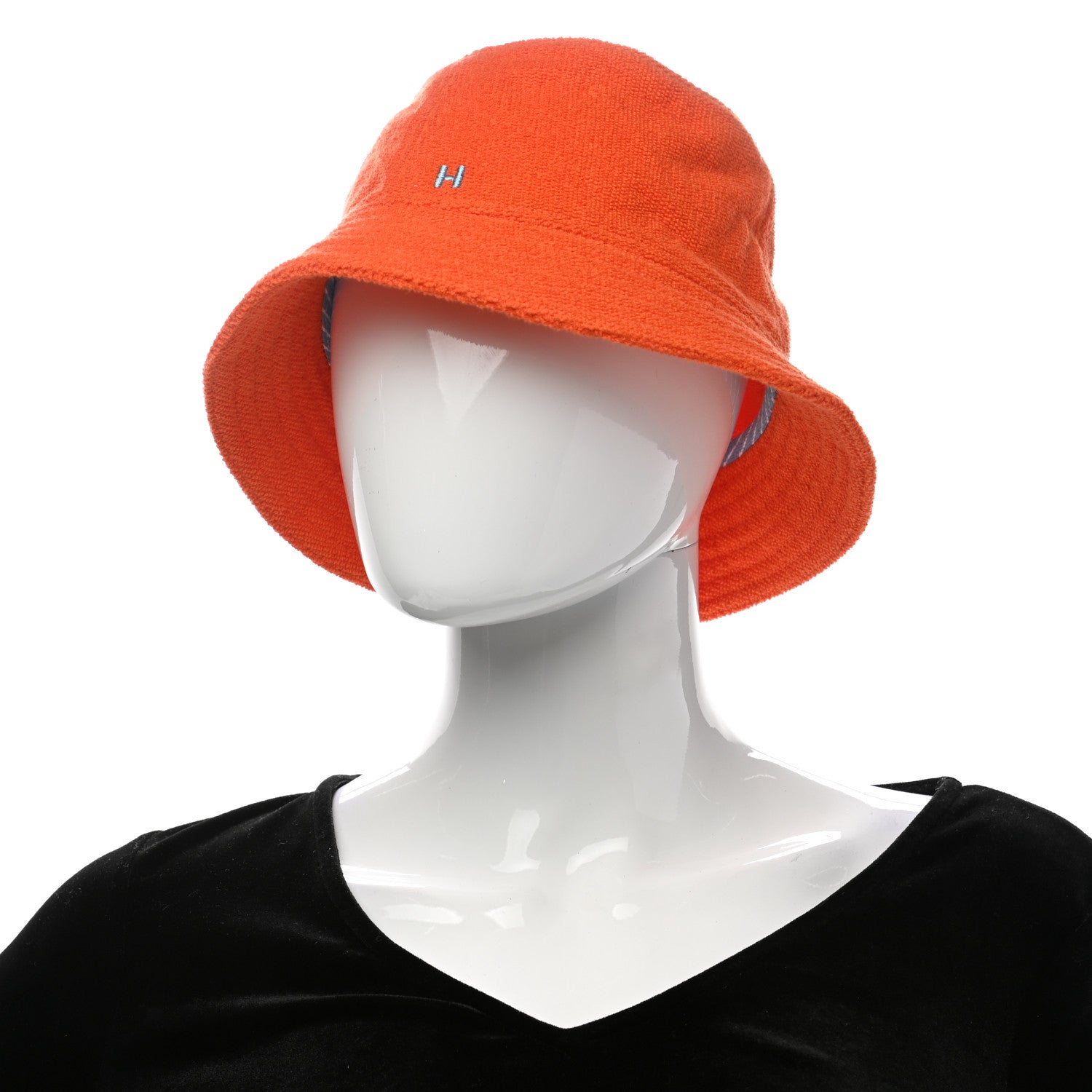 Hermes Cotton Eden Bucket Hat 57 Geranium 2 of 8