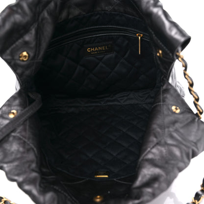 Chanel Metallic Calfskin Quilted Small Chanel 22 Ruthenium 6 of 10