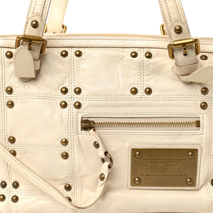 Louis Vuitton Lambskin Riveting White 9 of 13