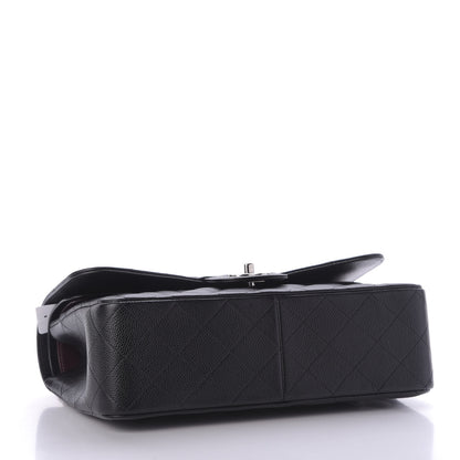 Chanel Caviar Quilted Jumbo Double Flap Black 4 of 9