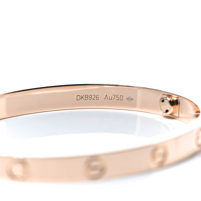 Cartier 18K Pink Gold LOVE Bracelet 18 5 of 6