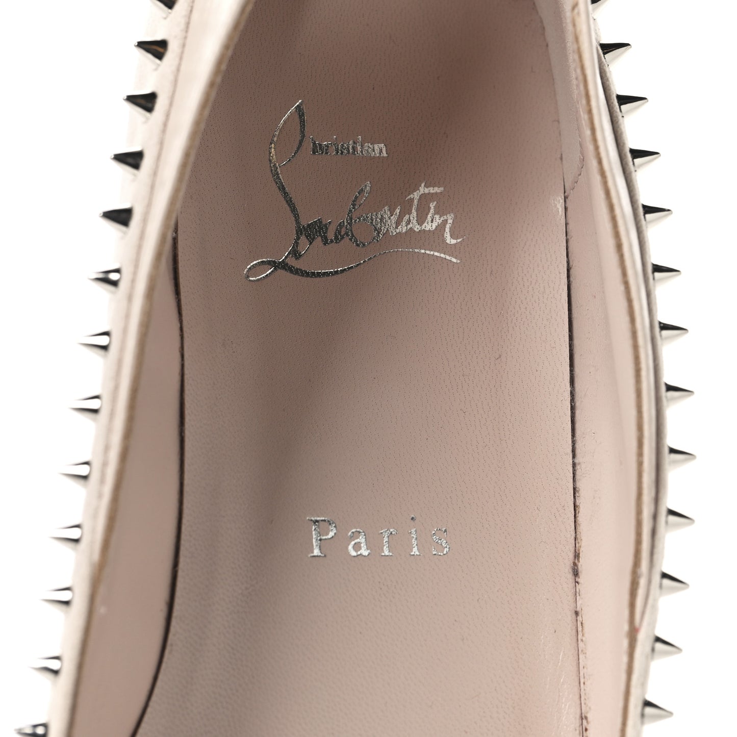 Nappa Suede Spikes Duvettina Ballerina Flats 40 Leche