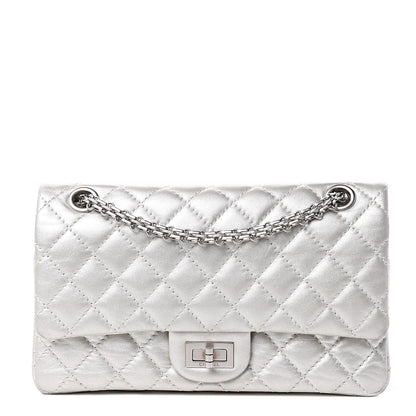 Chanel Metallic Aged Calfskin 2.55 Reissue 225 Flap Silver 1 of 16