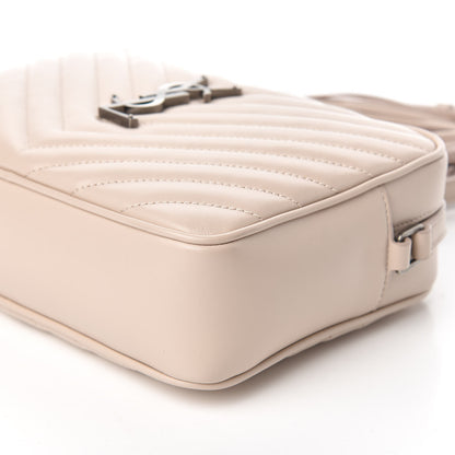 Saint Laurent Calfskin Matelasse Monogram Lou Camera Bag Nude Powder 9 of 10