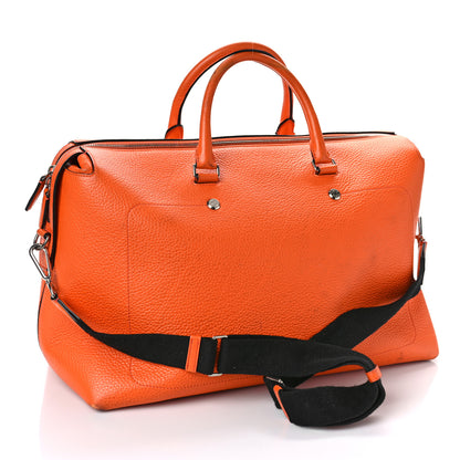 Mulberry Heavy Grain Calfskin City Weekender Duffle Bag Orange 3 of 20