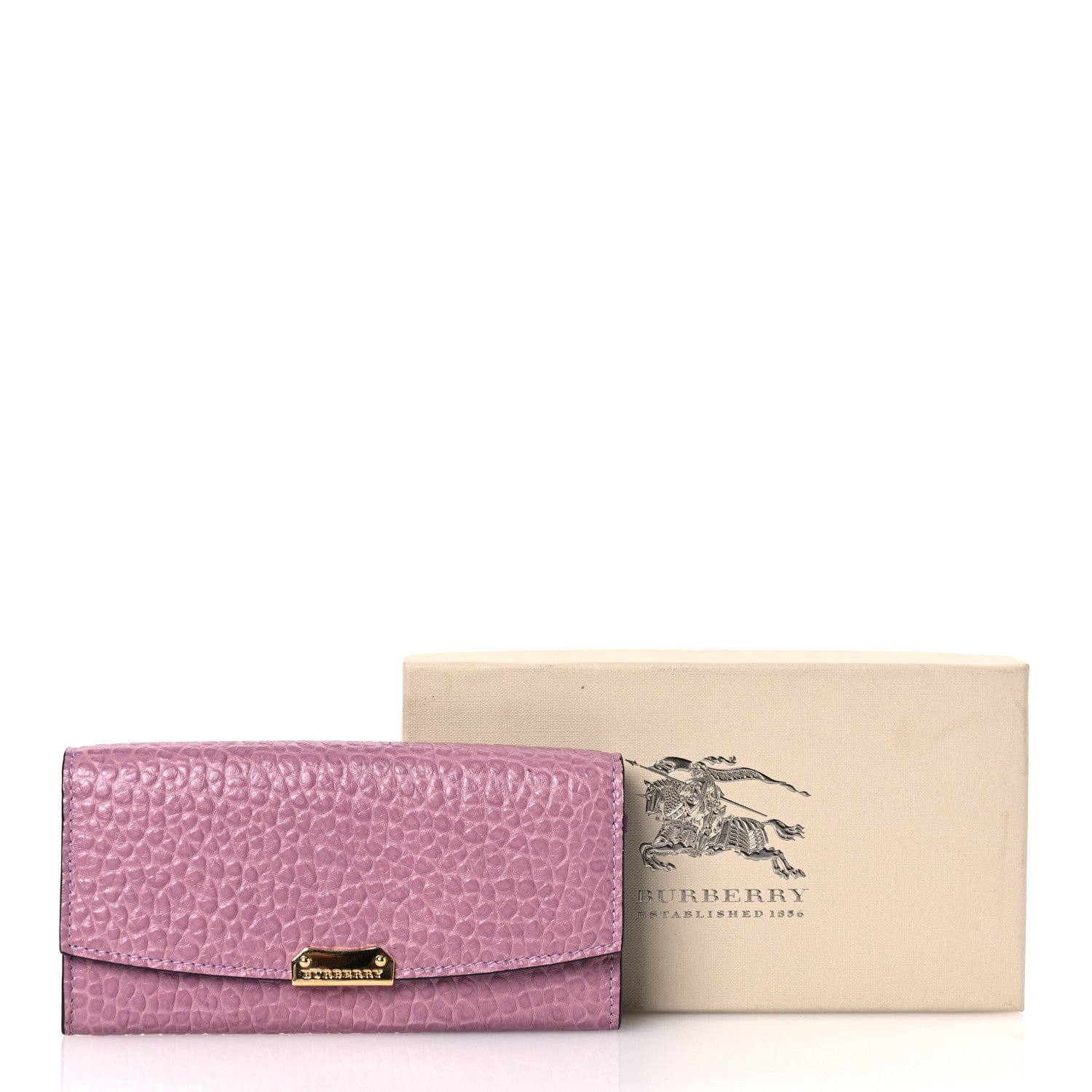 Burberry Signature Grain Porter Continental Wallet Pink Heather 16 of 16