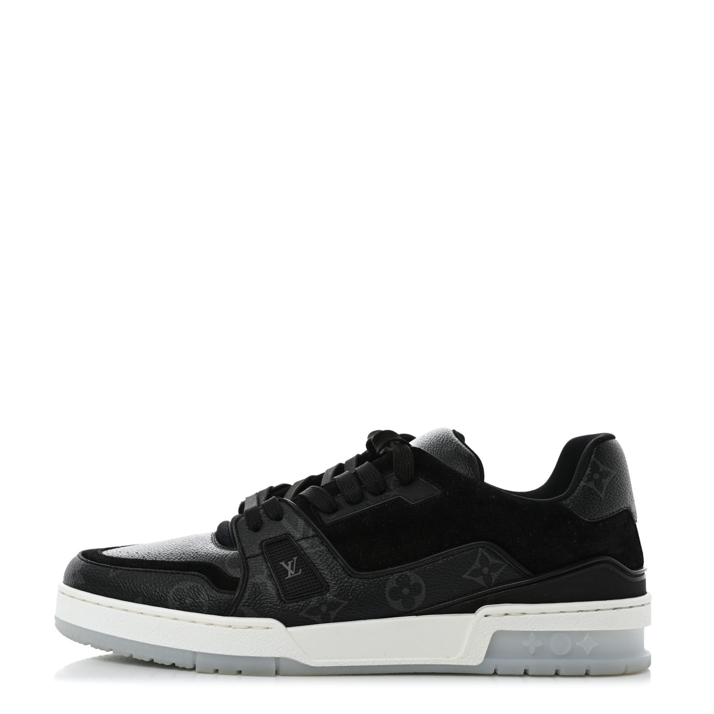 Monogram Eclipse Mens LV Trainer Sneakers 8 Black
