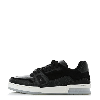 Louis Vuitton Monogram Eclipse Mens LV Trainer Sneakers 8 Black 1 of 9