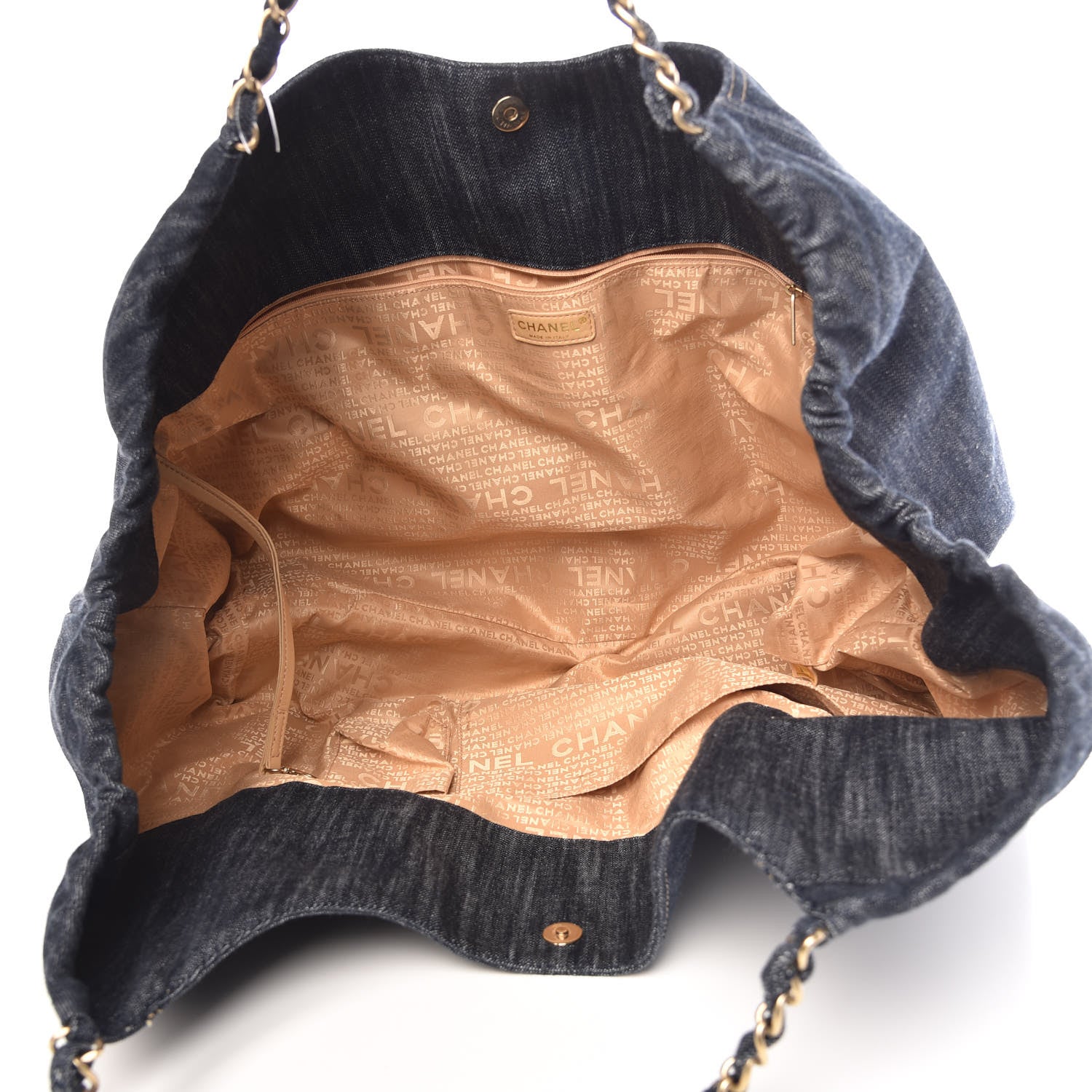 Chanel Denim XL Coco Cabas Tote Dark Blue 5 of 10