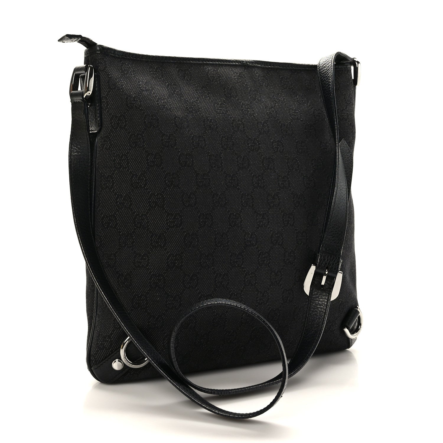 Gucci Monogram Abbey Messenger Bag Black 3 of 10